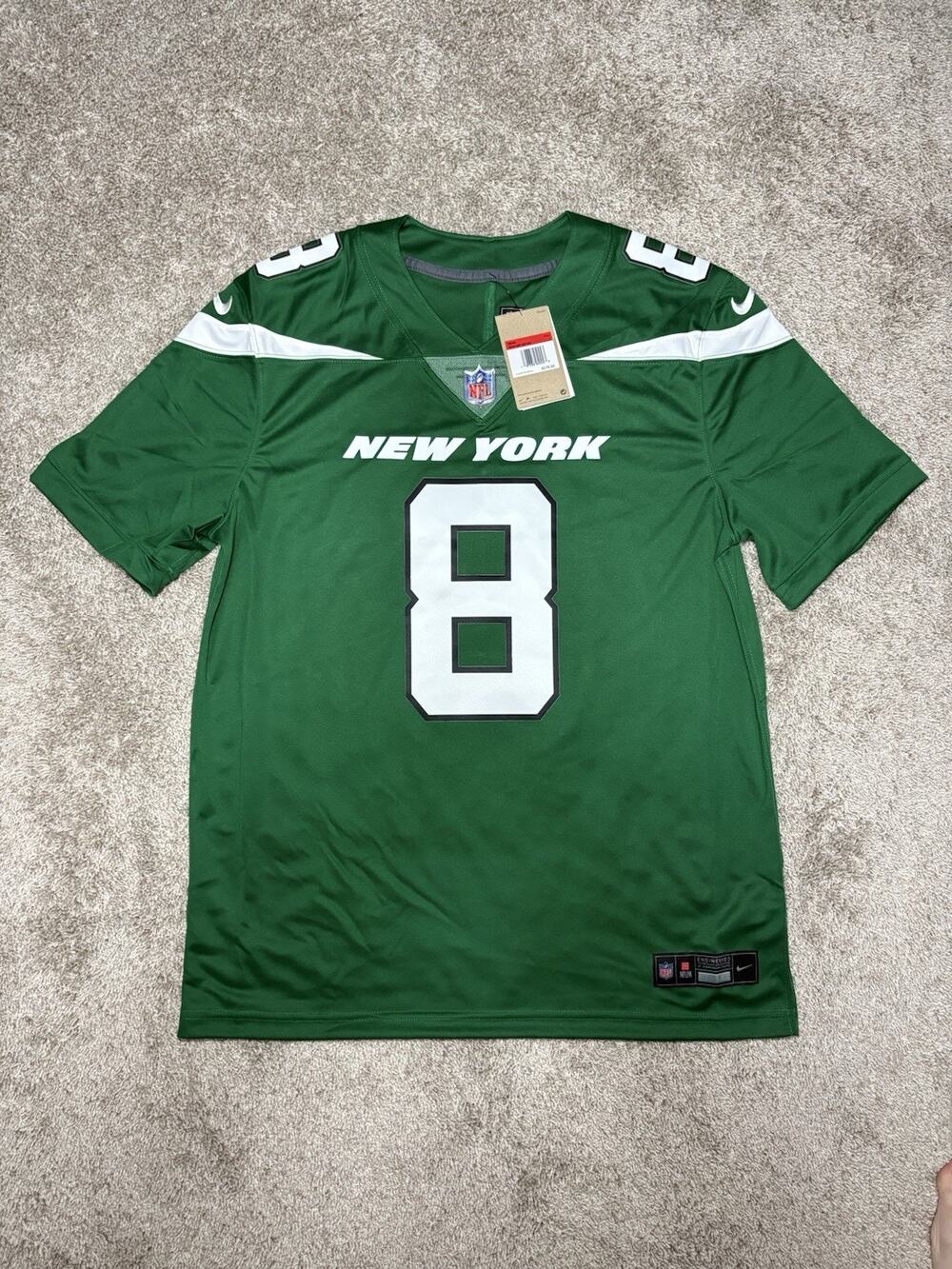 New York Jets Aaron Rodgers Nike Legacy Green Vapor F.U.S.E. Limited Jersey Sz L